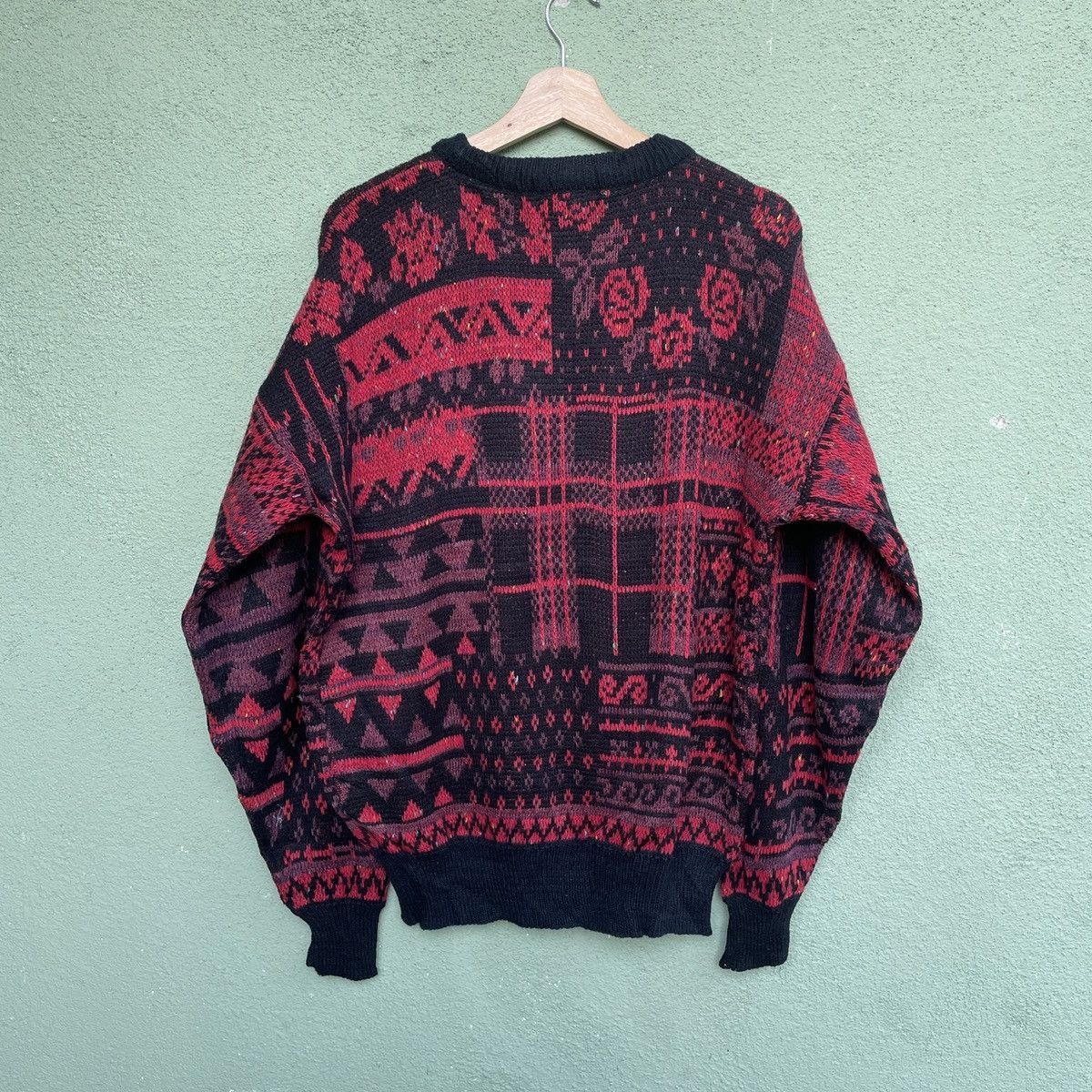 Japanese Brand Vintage FULL SPEED AHEAD Full Print Art Knitwear Jumper Size US L / EU 52-54 / 3 - 10 Thumbnail