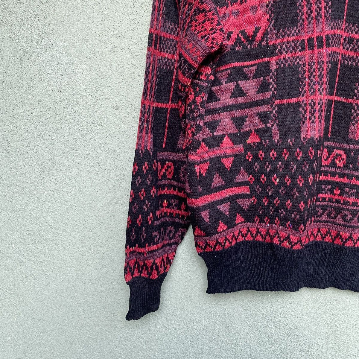 Japanese Brand Vintage FULL SPEED AHEAD Full Print Art Knitwear Jumper Size US L / EU 52-54 / 3 - 6 Thumbnail