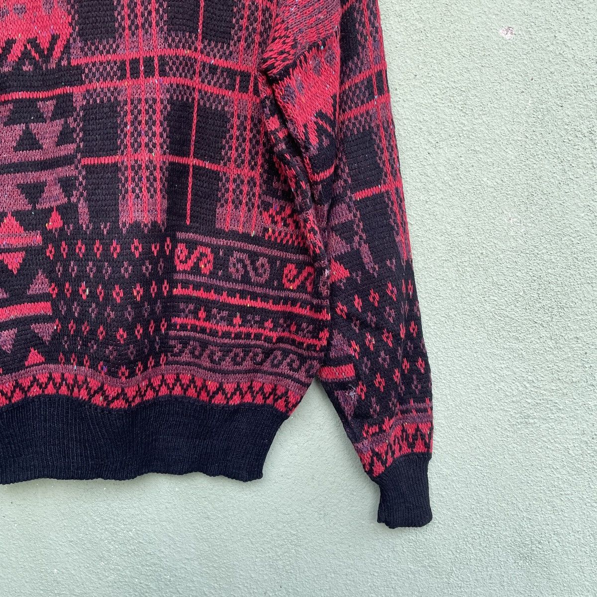 Japanese Brand Vintage FULL SPEED AHEAD Full Print Art Knitwear Jumper Size US L / EU 52-54 / 3 - 7 Thumbnail