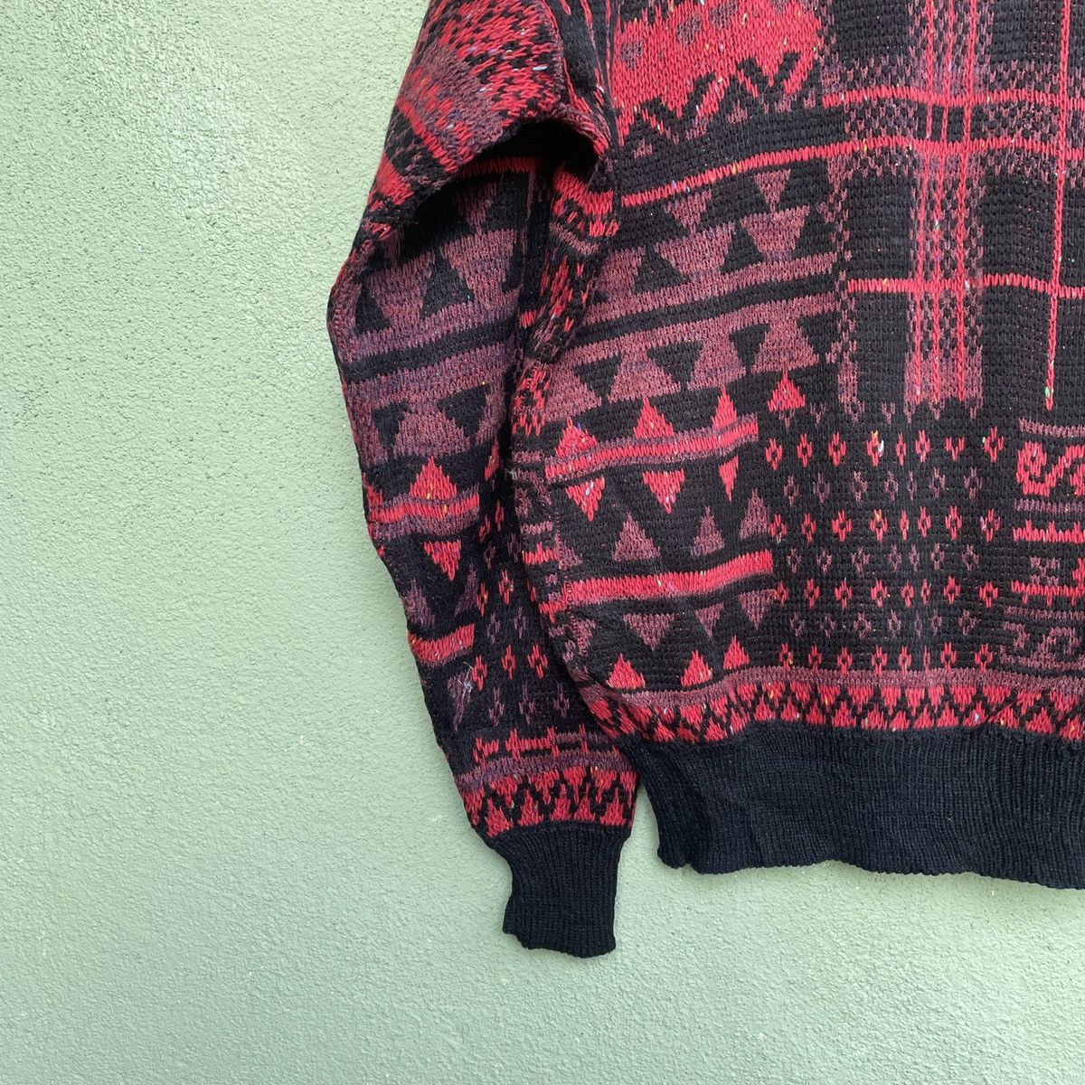 Japanese Brand Vintage FULL SPEED AHEAD Full Print Art Knitwear Jumper Size US L / EU 52-54 / 3 - 12 Thumbnail