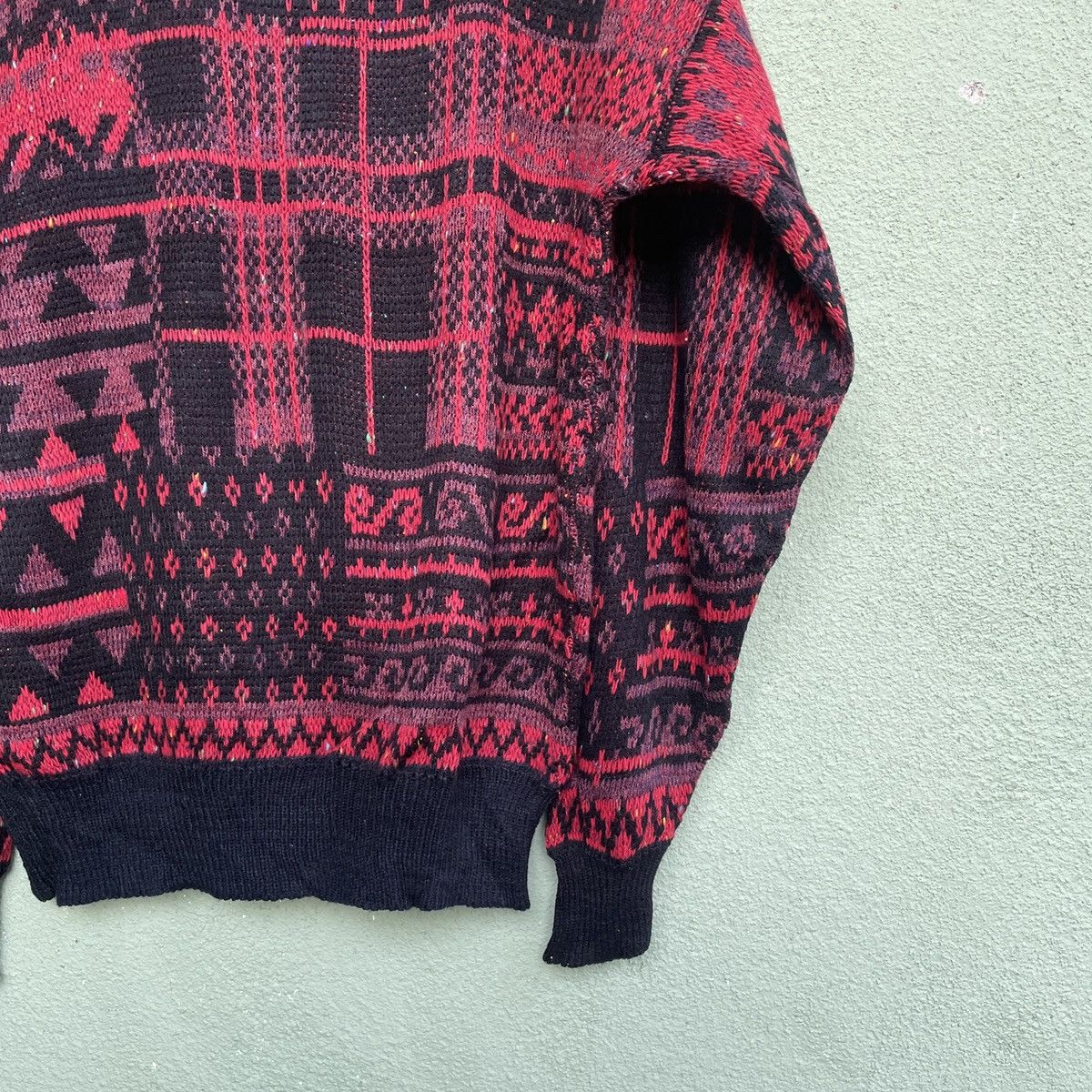 Japanese Brand Vintage FULL SPEED AHEAD Full Print Art Knitwear Jumper Size US L / EU 52-54 / 3 - 13 Thumbnail