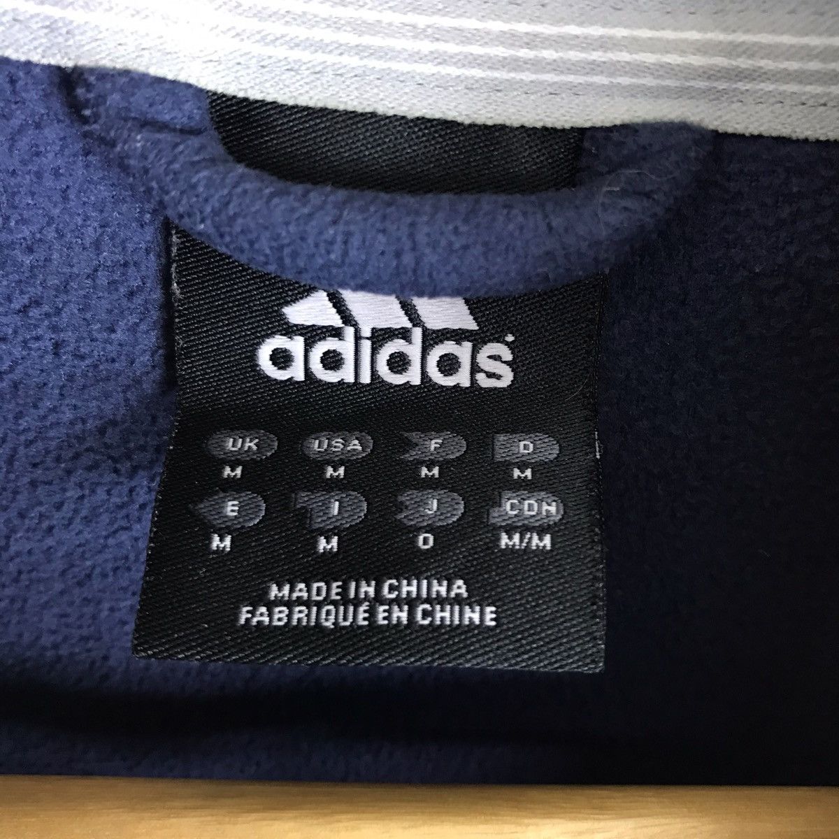 Adidas Adidas Three Stripe Sleeveless Fleece Zipper Vest Size US M / EU 48-50 / 2 - 5 Thumbnail