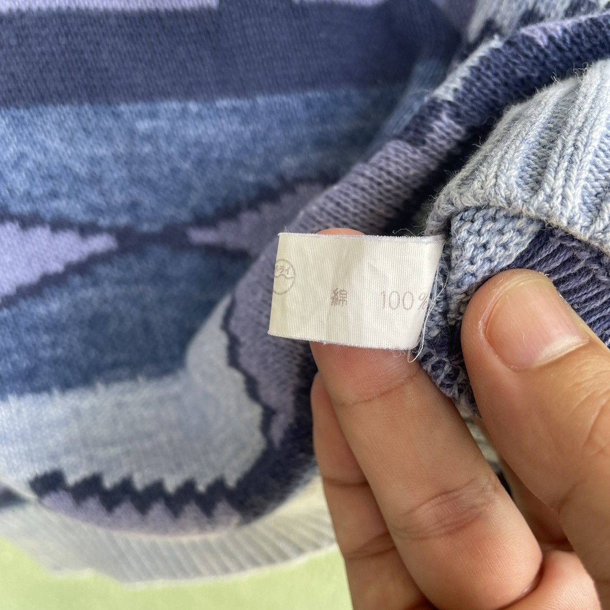 Japanese Brand Vintage ADAX Art Full Print Knitwear Sweater Jumper Rare!! Size US M / EU 48-50 / 2 - 9 Thumbnail