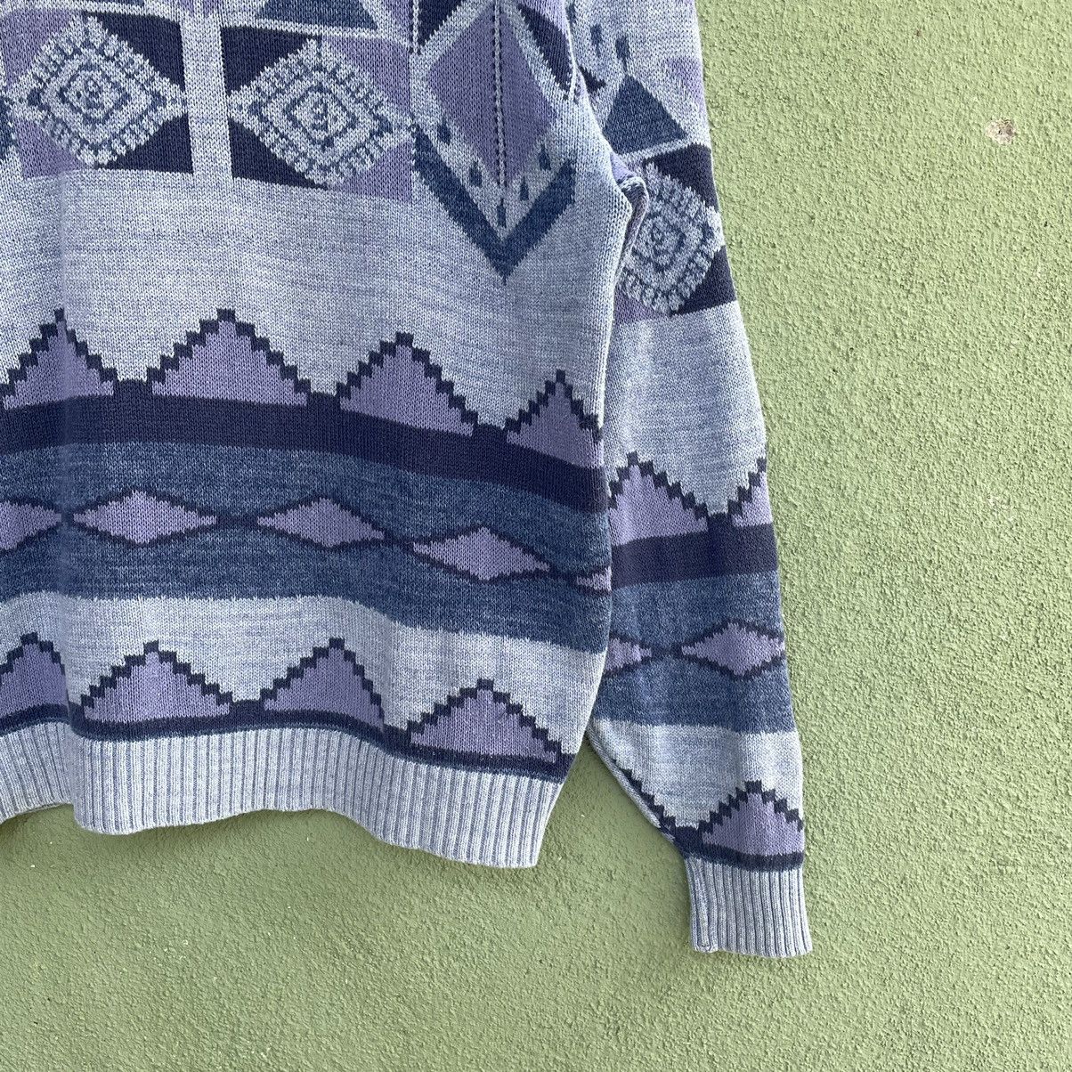 Japanese Brand Vintage ADAX Art Full Print Knitwear Sweater Jumper Rare!! Size US M / EU 48-50 / 2 - 13 Thumbnail