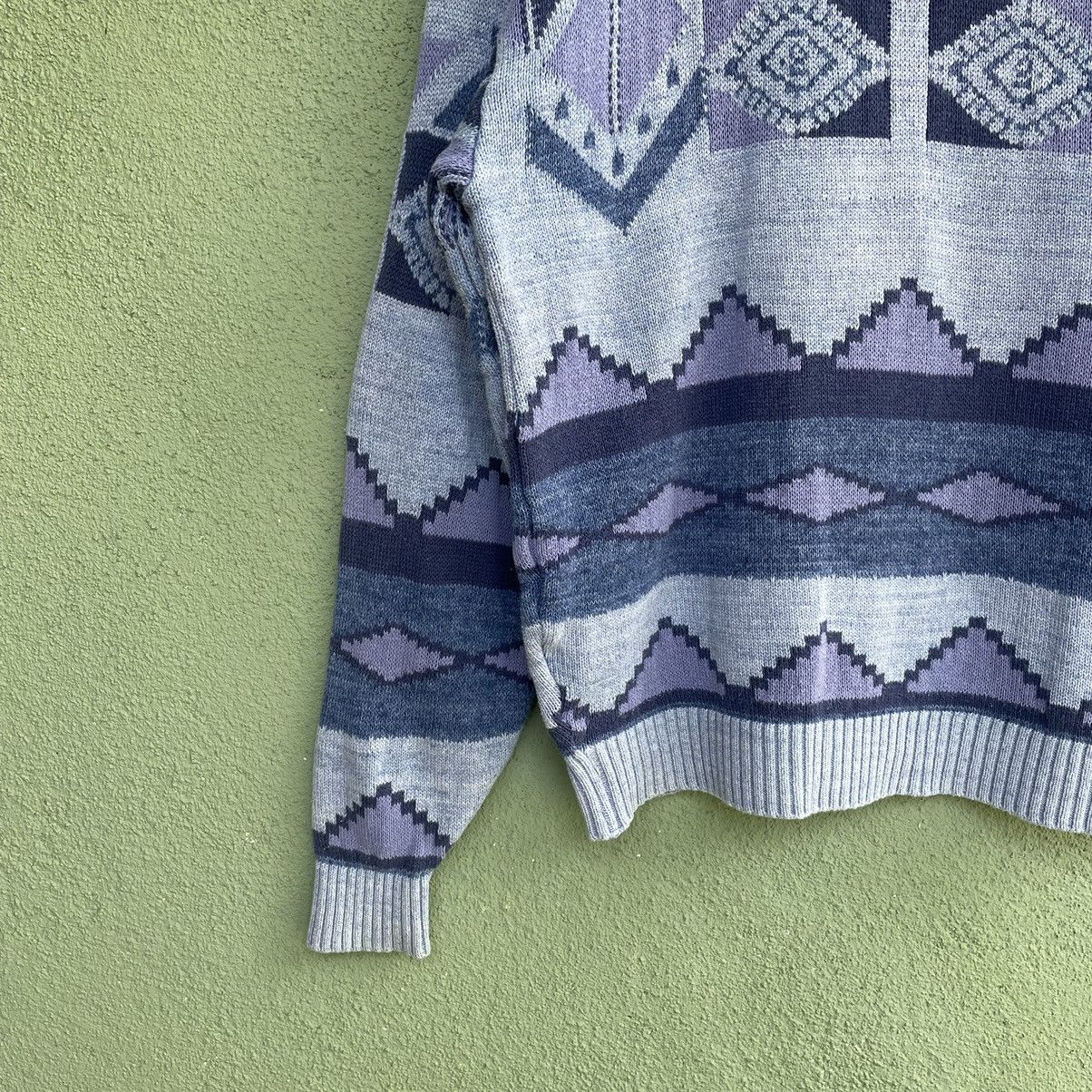 Japanese Brand Vintage ADAX Art Full Print Knitwear Sweater Jumper Rare!! Size US M / EU 48-50 / 2 - 12 Thumbnail