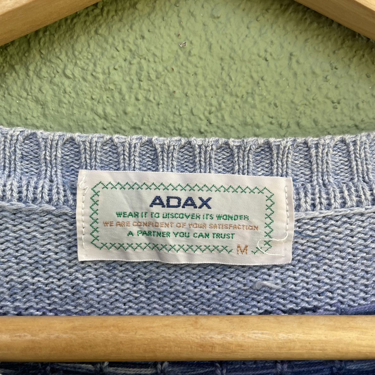 Japanese Brand Vintage ADAX Art Full Print Knitwear Sweater Jumper Rare!! Size US M / EU 48-50 / 2 - 7 Thumbnail
