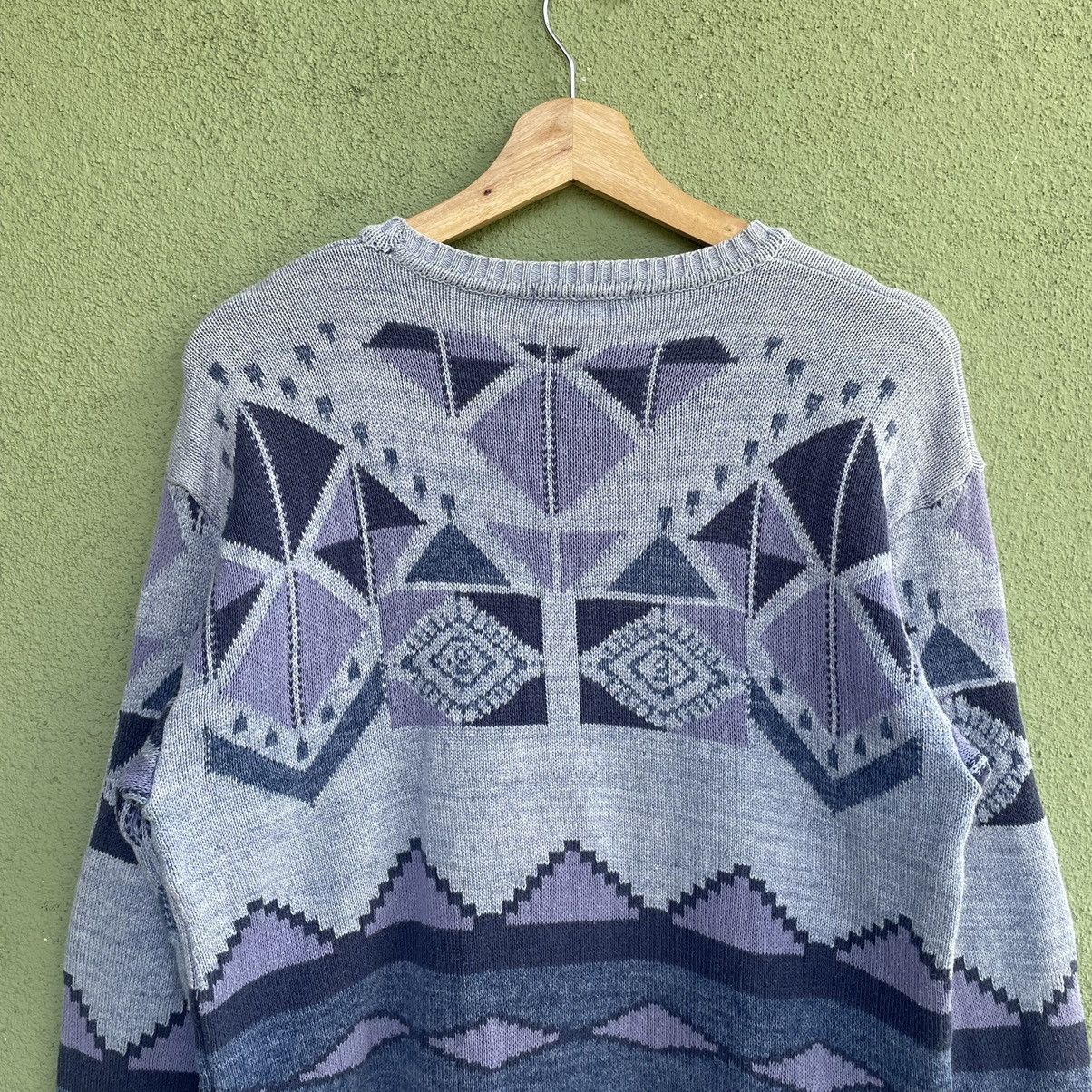 Japanese Brand Vintage ADAX Art Full Print Knitwear Sweater Jumper Rare!! Size US M / EU 48-50 / 2 - 11 Thumbnail