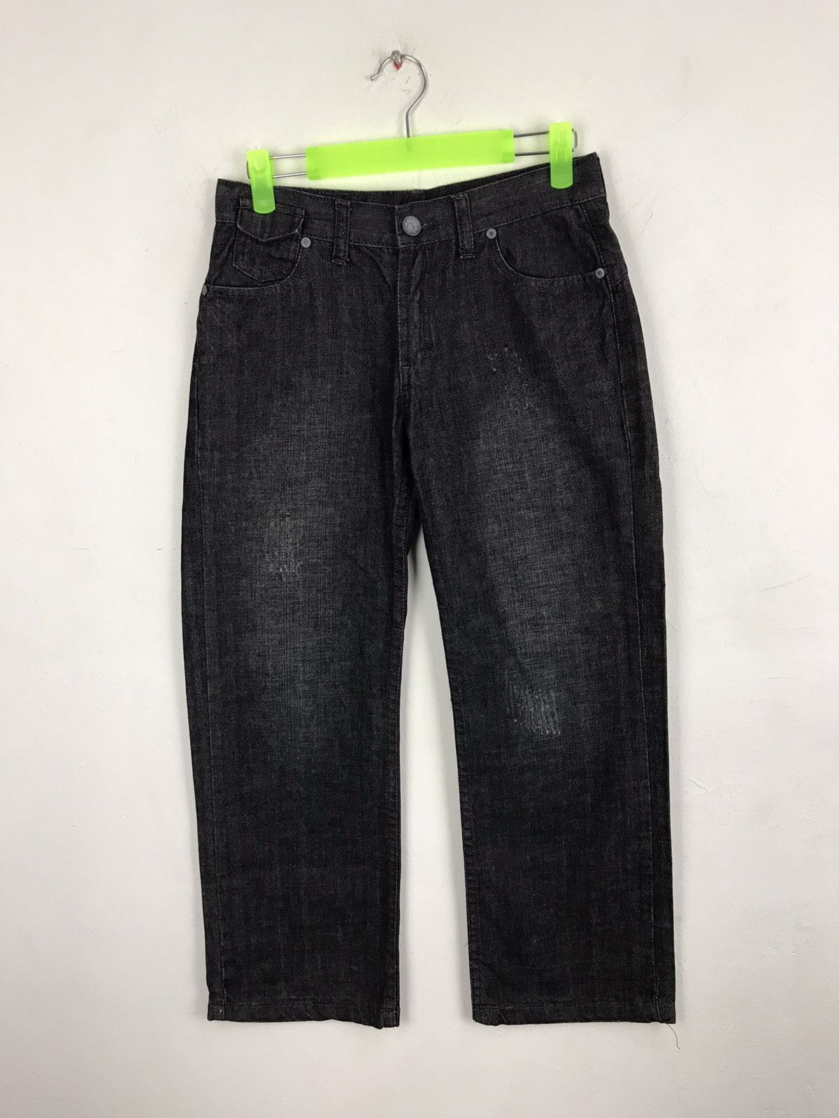 Guess Guess Premium Raw Black Denim Jeans Pant Size 28" / US 6 / IT 42 - 2 Thumbnail