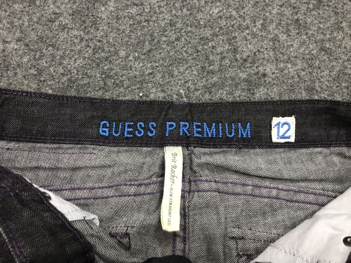Guess Guess Premium Raw Black Denim Jeans Pant Size 28" / US 6 / IT 42 - 4 Thumbnail