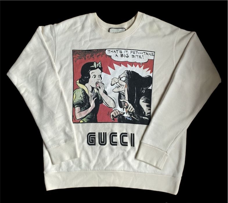 Gucci snow white sweatshirt hot sale