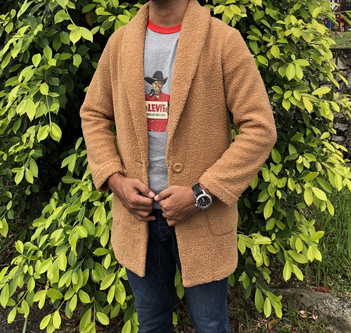 Japanese Brand Uniqlo Teddy Fleece Long Sleeve Coat Size US M / EU 48-50 / 2 - 11 Thumbnail