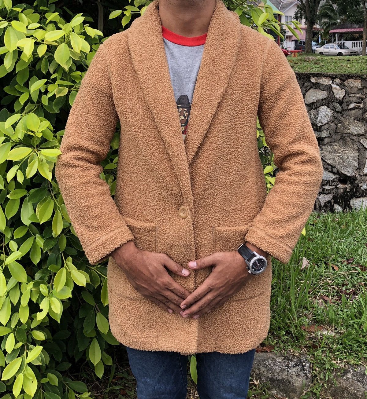 Japanese Brand Uniqlo Teddy Fleece Long Sleeve Coat Size US M / EU 48-50 / 2 - 9 Thumbnail