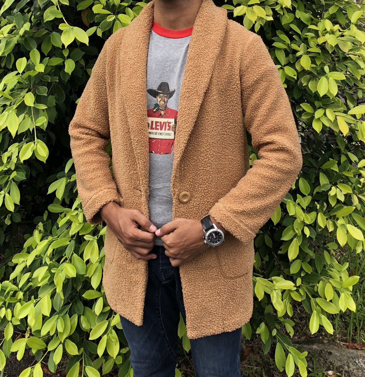 Japanese Brand Uniqlo Teddy Fleece Long Sleeve Coat Size US M / EU 48-50 / 2 - 10 Thumbnail