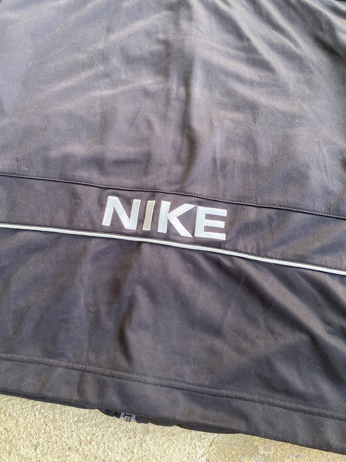 Nike × Vintage Vintage Y2K Nike Black Oversized Full Zip Track Jacket Size US XL / EU 56 / 4 - 9 Thumbnail