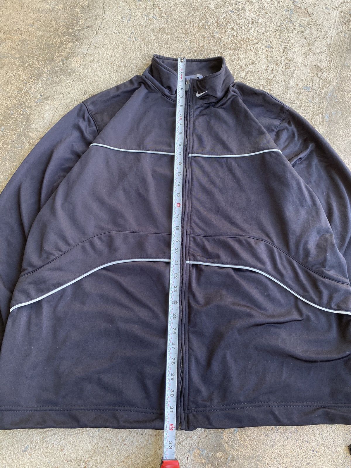 Nike × Vintage Vintage Y2K Nike Black Oversized Full Zip Track Jacket Size US XL / EU 56 / 4 - 13 Thumbnail