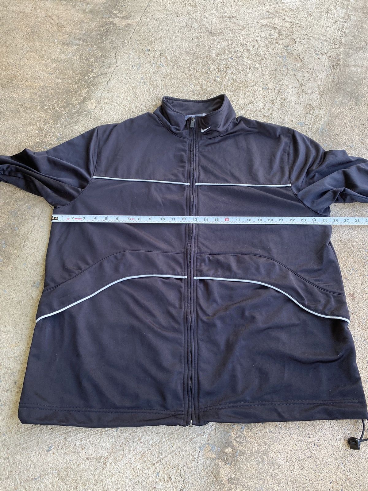 Nike × Vintage Vintage Y2K Nike Black Oversized Full Zip Track Jacket Size US XL / EU 56 / 4 - 14 Thumbnail