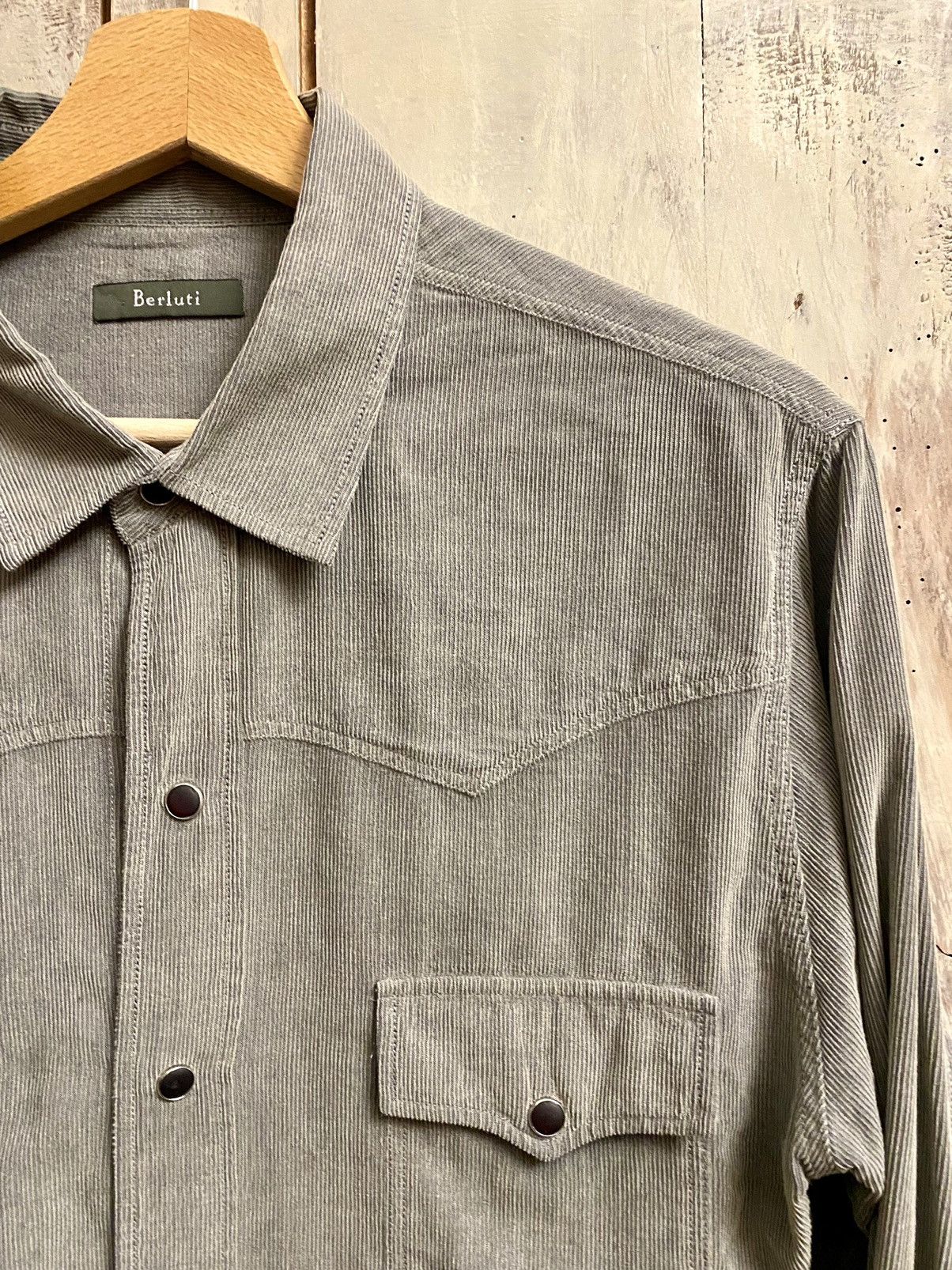 Berluti Berluti by haider ackermann stonewashed velvet shirt 39 Size US S / EU 44-46 / 1 - 11 Thumbnail