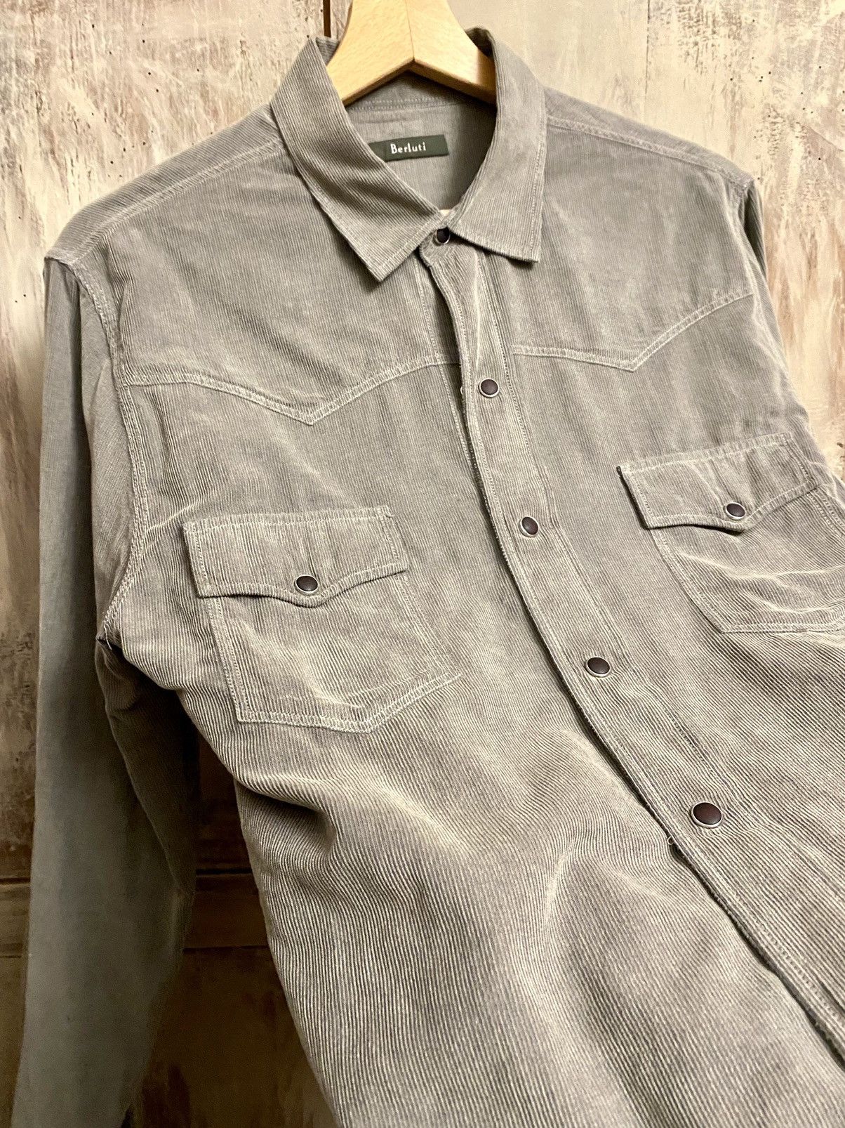 Berluti Berluti by haider ackermann stonewashed velvet shirt 39 Size US S / EU 44-46 / 1 - 4 Thumbnail