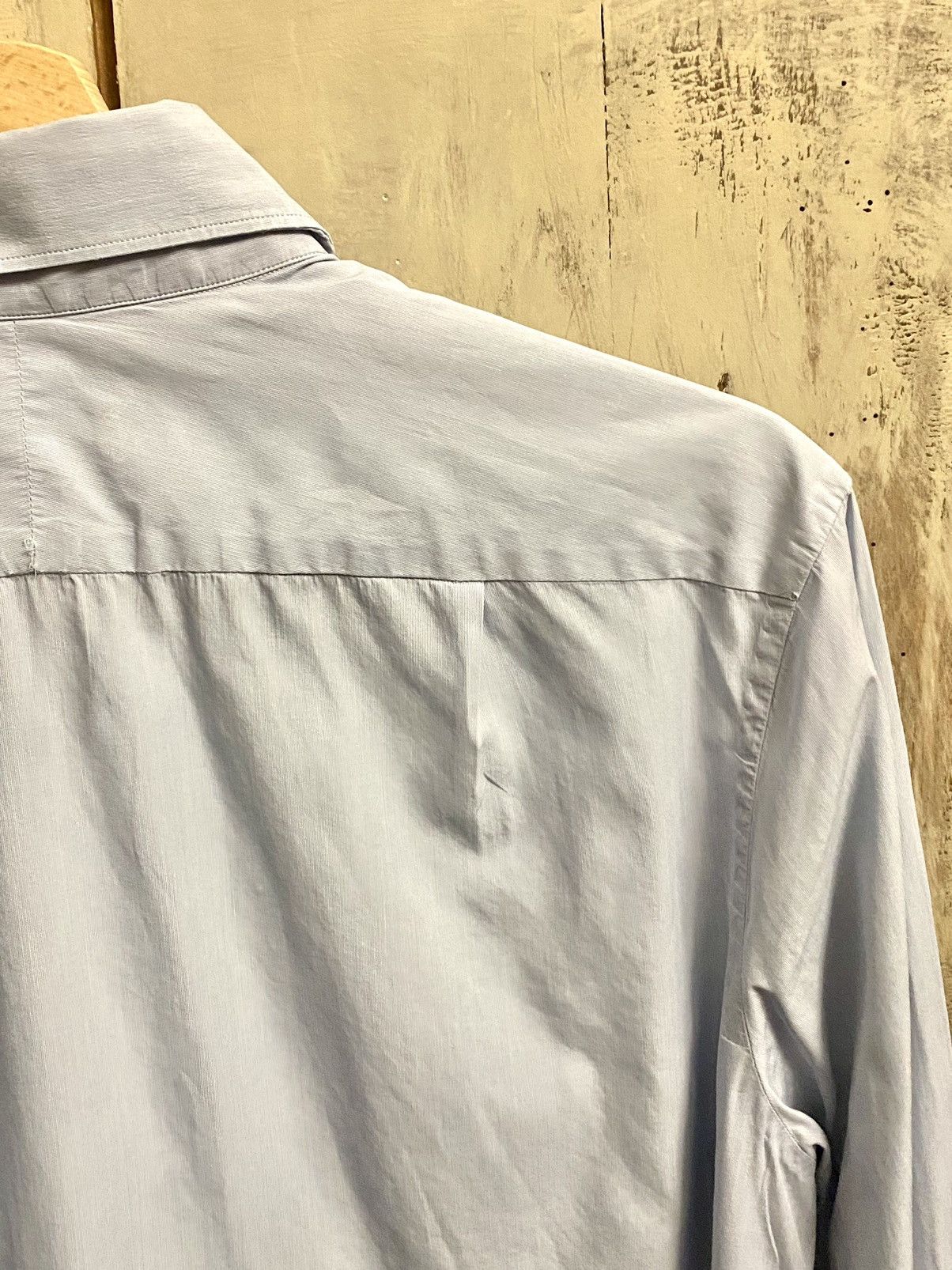 Berluti Berluti by haider ackermann blue micro stripped shirt 39 Size US M / EU 48-50 / 2 - 17 Thumbnail