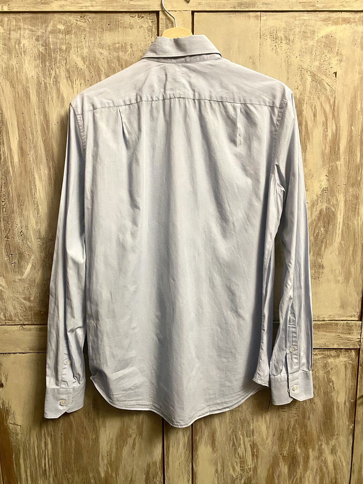 Berluti Berluti by haider ackermann blue micro stripped shirt 39 Size US M / EU 48-50 / 2 - 7 Thumbnail