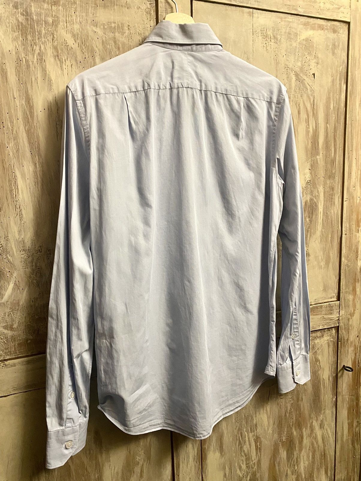 Berluti Berluti by haider ackermann blue micro stripped shirt 39 Size US M / EU 48-50 / 2 - 11 Thumbnail