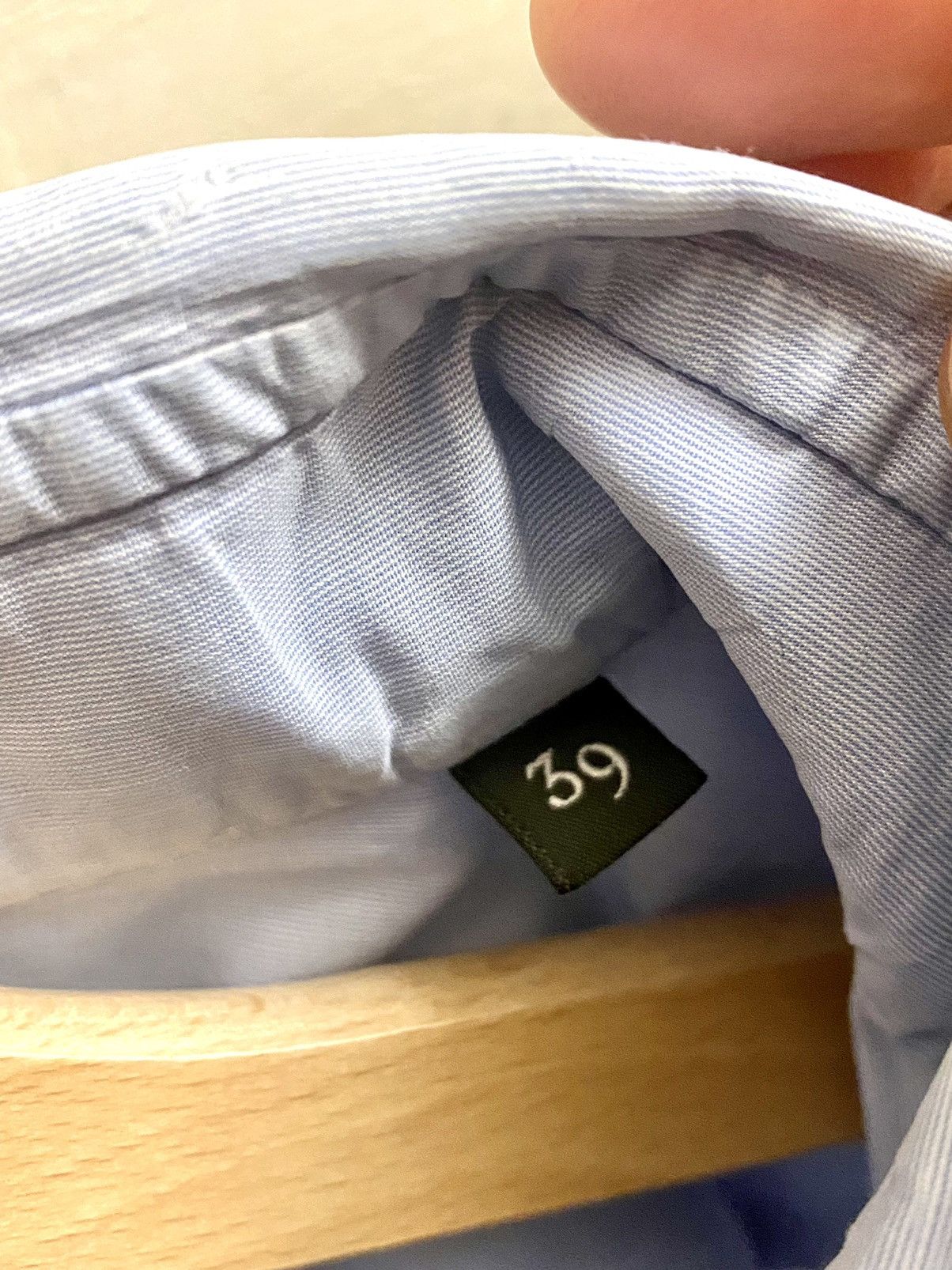 Berluti Berluti by haider ackermann blue micro stripped shirt 39 Size US M / EU 48-50 / 2 - 4 Thumbnail