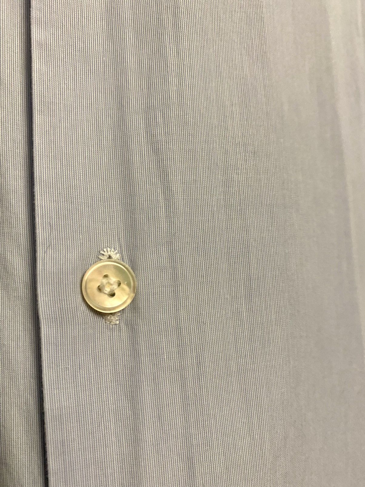 Berluti Berluti by haider ackermann blue micro stripped shirt 39 Size US M / EU 48-50 / 2 - 16 Thumbnail