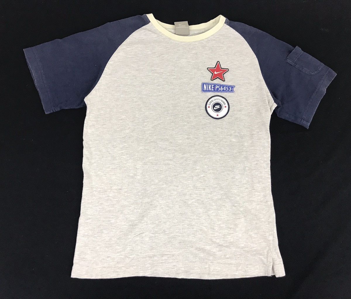 Nike × Vintage Vintage Nike Ps6453 School Safety Patrol Swoosh Logo Raglan Size US S / EU 44-46 / 1 - 1 Thumbnail