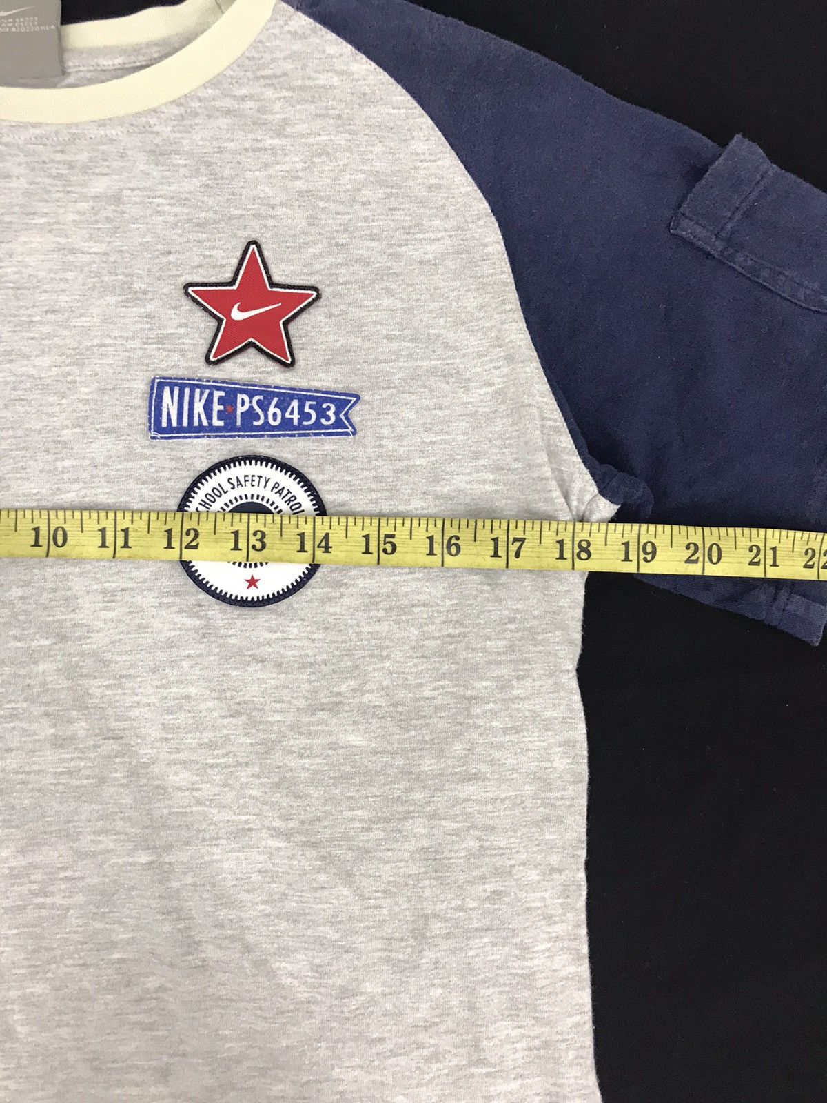 Nike × Vintage Vintage Nike Ps6453 School Safety Patrol Swoosh Logo Raglan Size US S / EU 44-46 / 1 - 6 Thumbnail