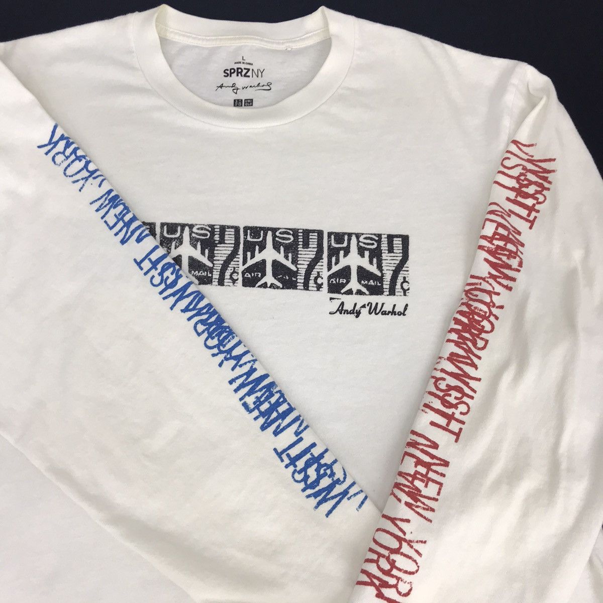 Andy Warhol Vintage Andy Warhol Visit New York Flight Us Mail Box Logo Size US M / EU 48-50 / 2 - 3 Thumbnail