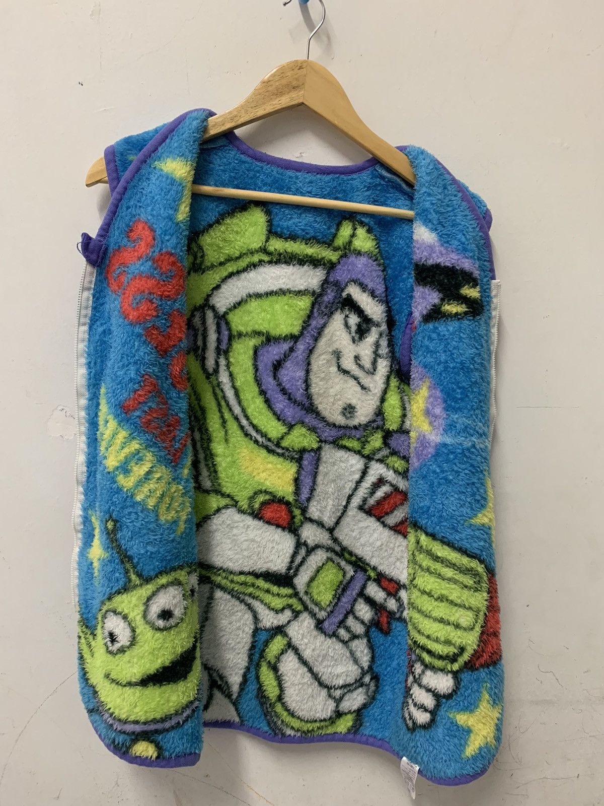 Cartoon Network Vintage Buzz Lightyear Big Printed Fleece Vest Size US M / EU 48-50 / 2 - 4 Thumbnail