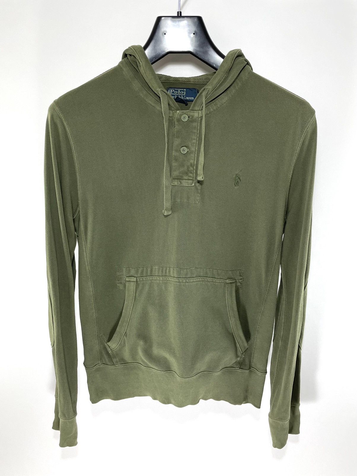 image of Polo Ralph Lauren x Ralph Lauren Pique Hoodie in Olive, Men's (Size Small)