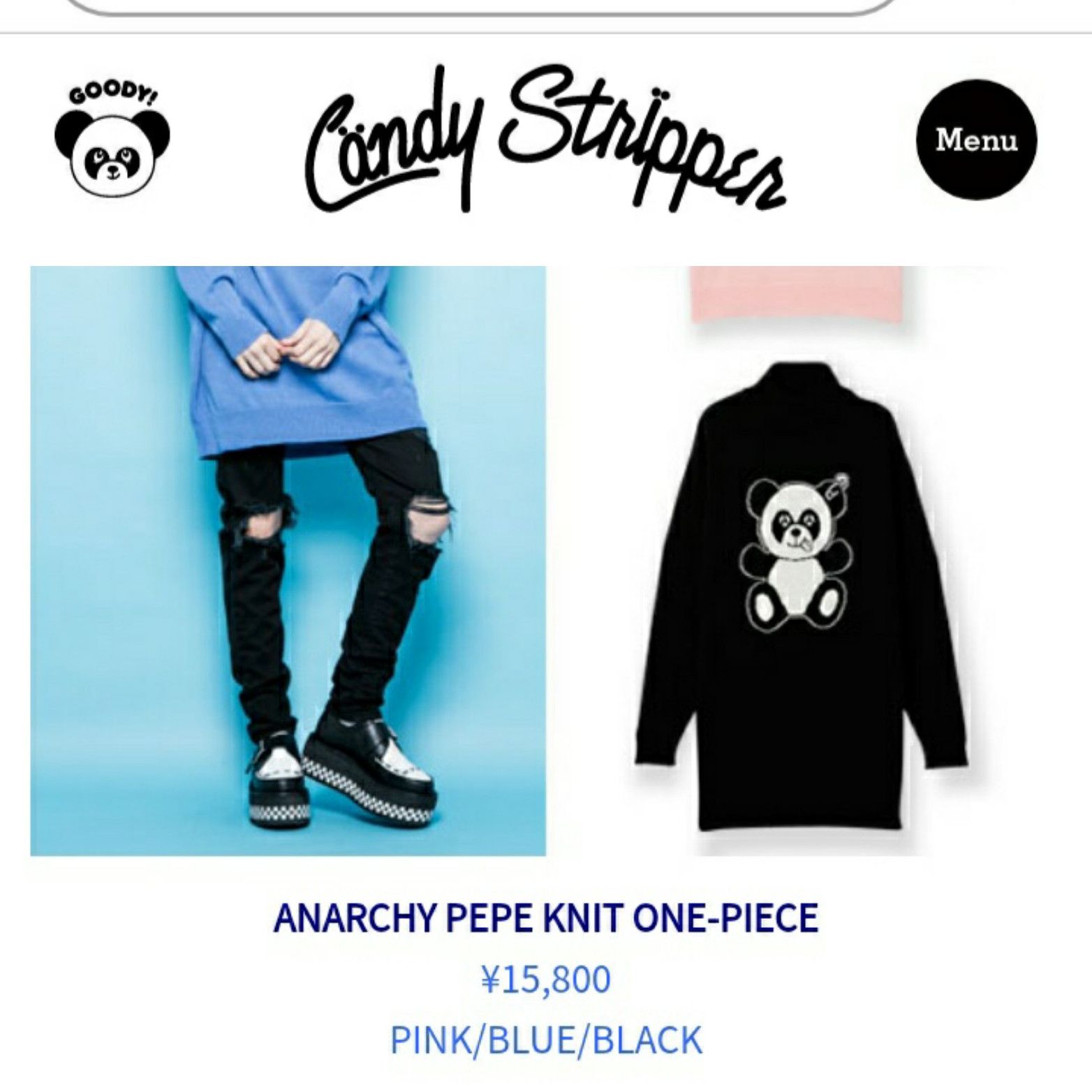 Candy Stripper ANARCHY BEAR POLO トップス Japanese brand candy