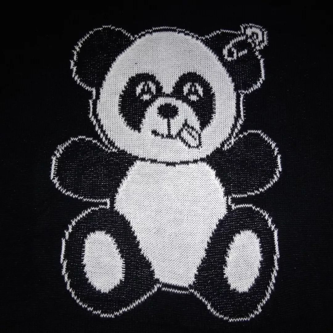 Japanese Brand $100 Panda Anarchy Candy Stripper Knitwear sweater Harajuku Size ONE SIZE - 2 Thumbnail