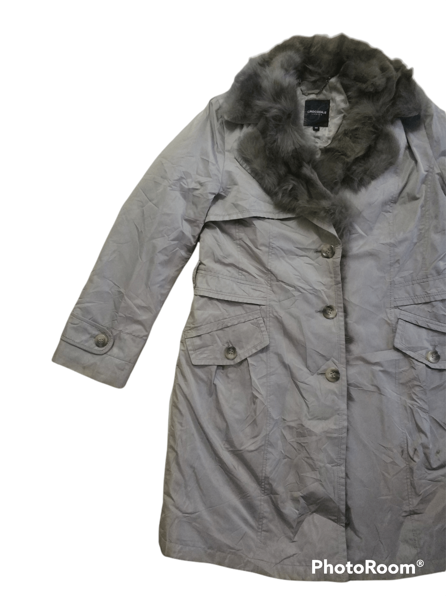 Other 🔥Crocodile Ladies Faux Fur Coats Size M / US 6-8 / IT 42-44 - 4 Thumbnail