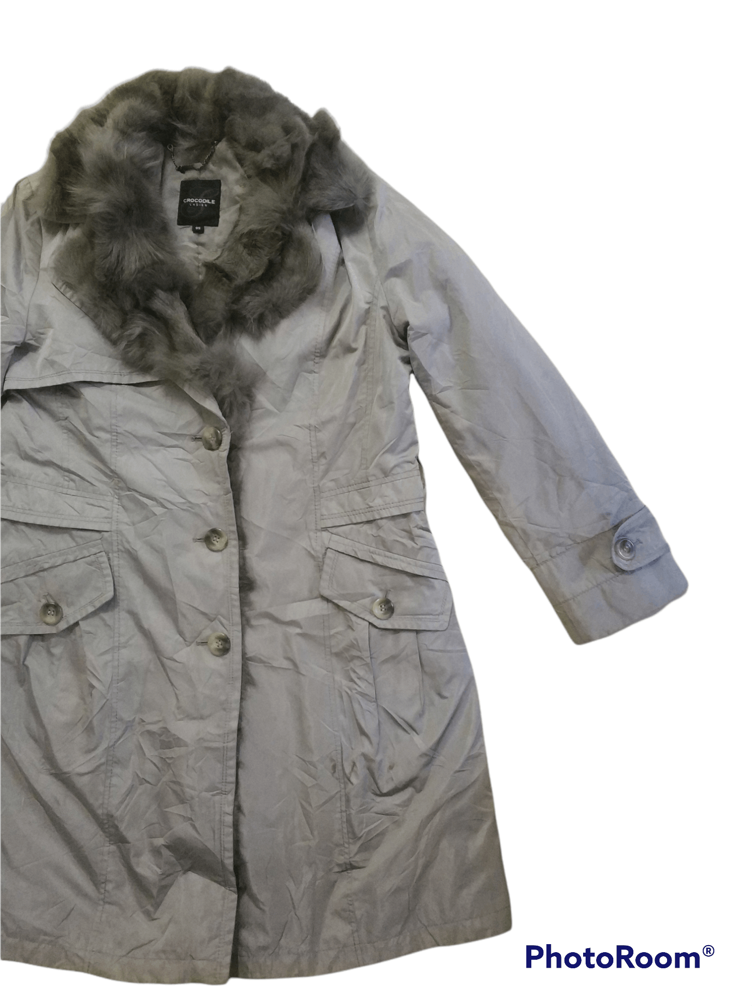 Other 🔥Crocodile Ladies Faux Fur Coats Size M / US 6-8 / IT 42-44 - 3 Thumbnail