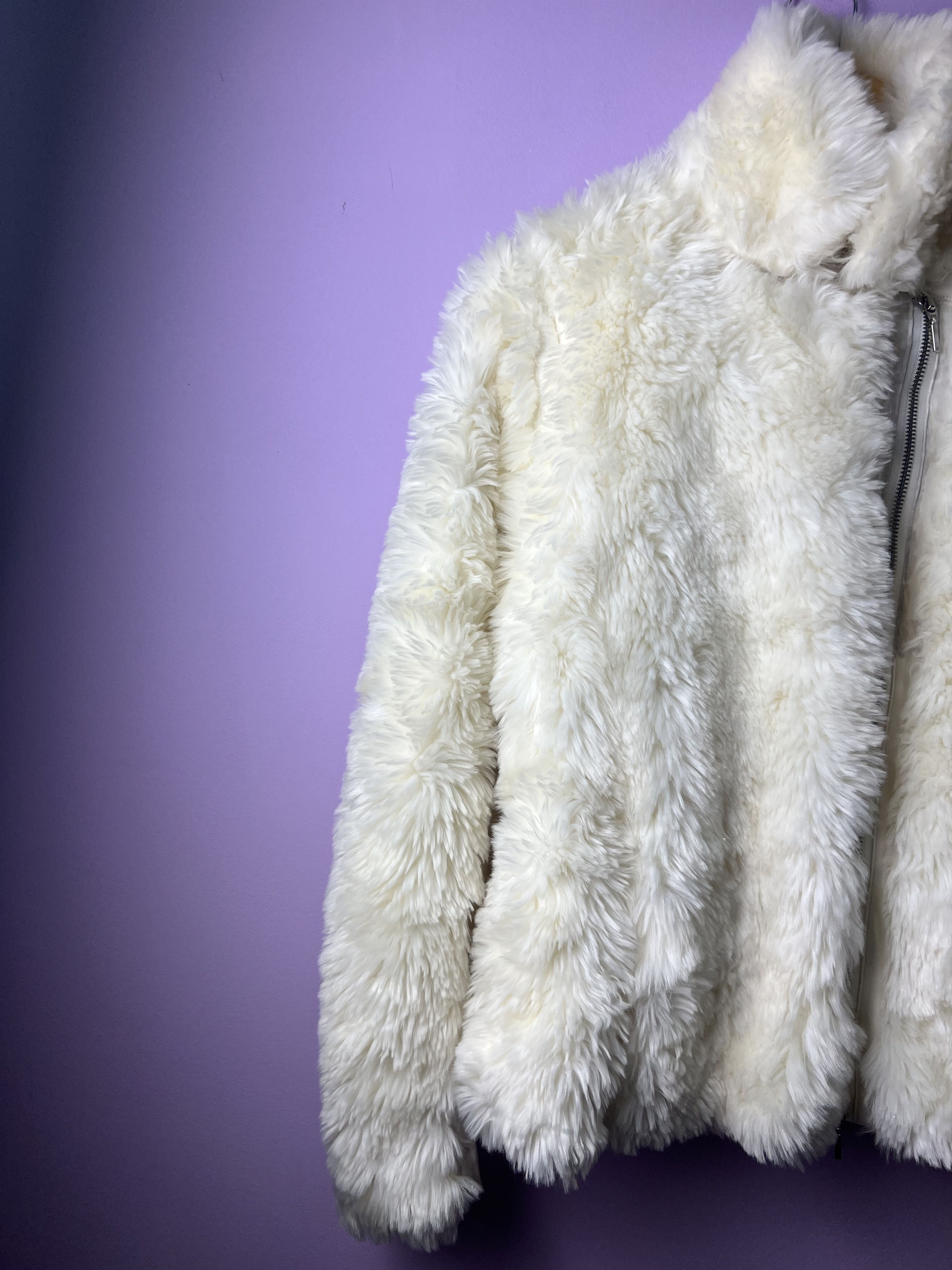 Armani Exchange 🔥Vintage Armani Exchange Faux Fur Zipper Jackets Size S / US 4 / IT 40 - 2 Thumbnail