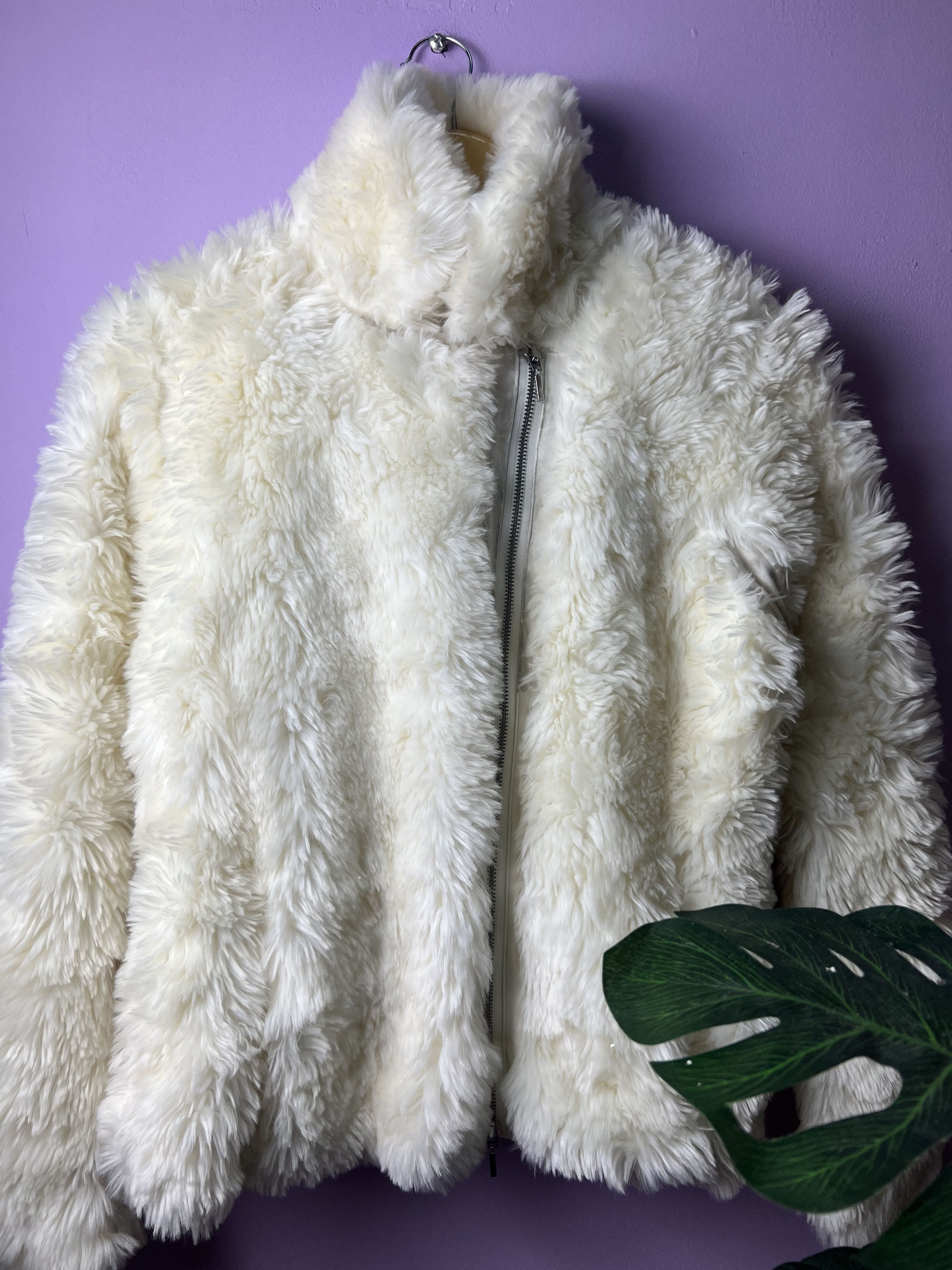 Armani Exchange 🔥Vintage Armani Exchange Faux Fur Zipper Jackets Size S / US 4 / IT 40 - 6 Thumbnail