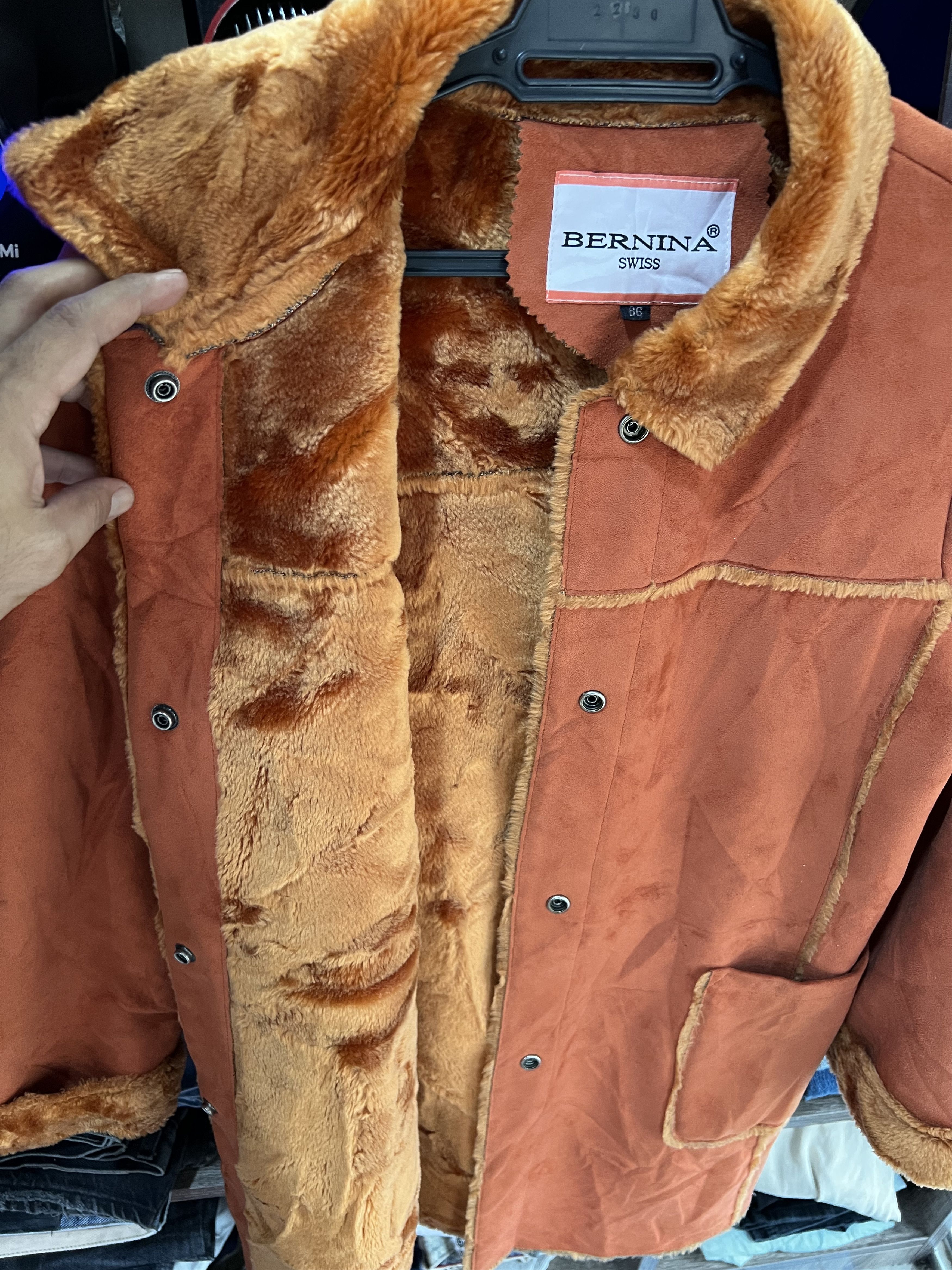 Other 🔥Bernina Swiss Suede Shearling Jackets Size S / US 4 / IT 40 - 11 Thumbnail