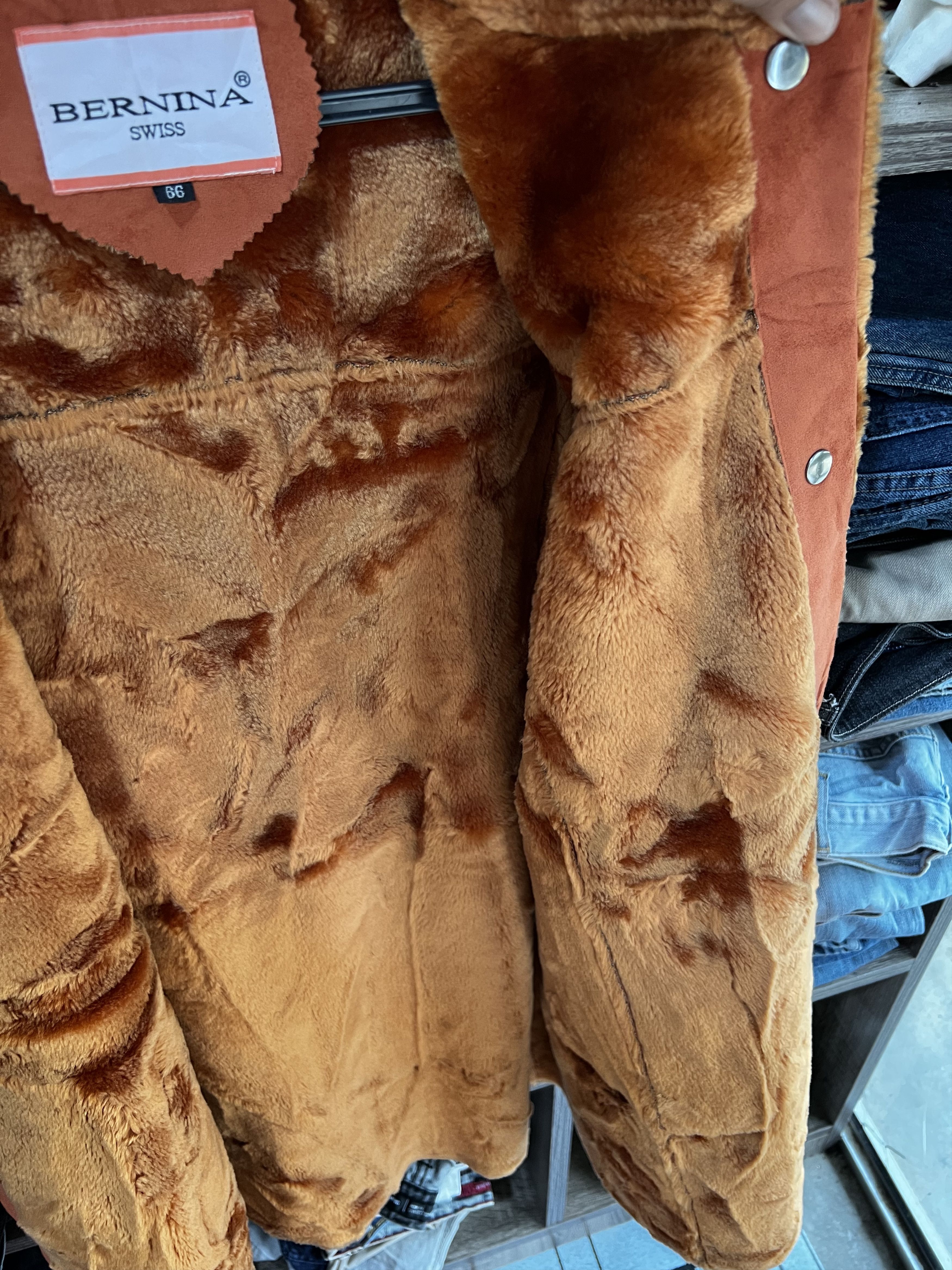 Other 🔥Bernina Swiss Suede Shearling Jackets Size S / US 4 / IT 40 - 13 Thumbnail