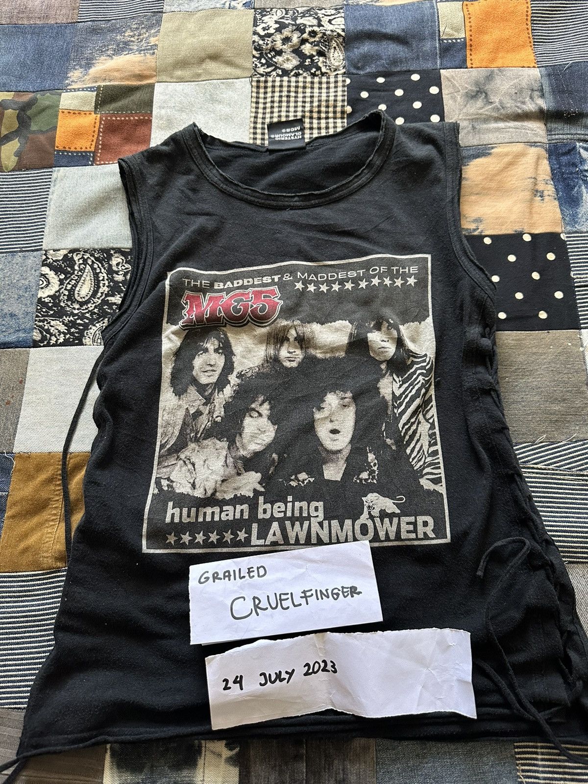 Hysteric Glamour Hysteric Glamour x MC5 band seleveless with side Laces Size S / US 4 / IT 40 - 17 Thumbnail