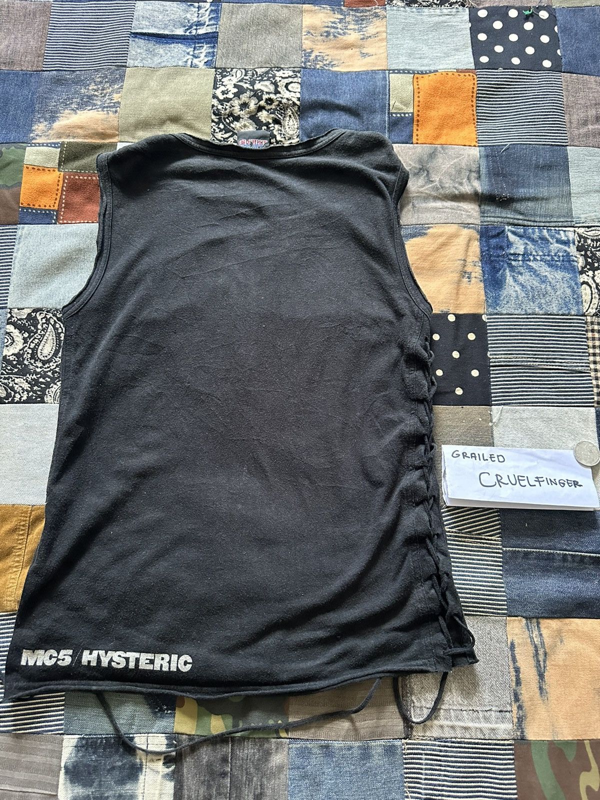 Hysteric Glamour Hysteric Glamour x MC5 band seleveless with side Laces Size S / US 4 / IT 40 - 16 Thumbnail