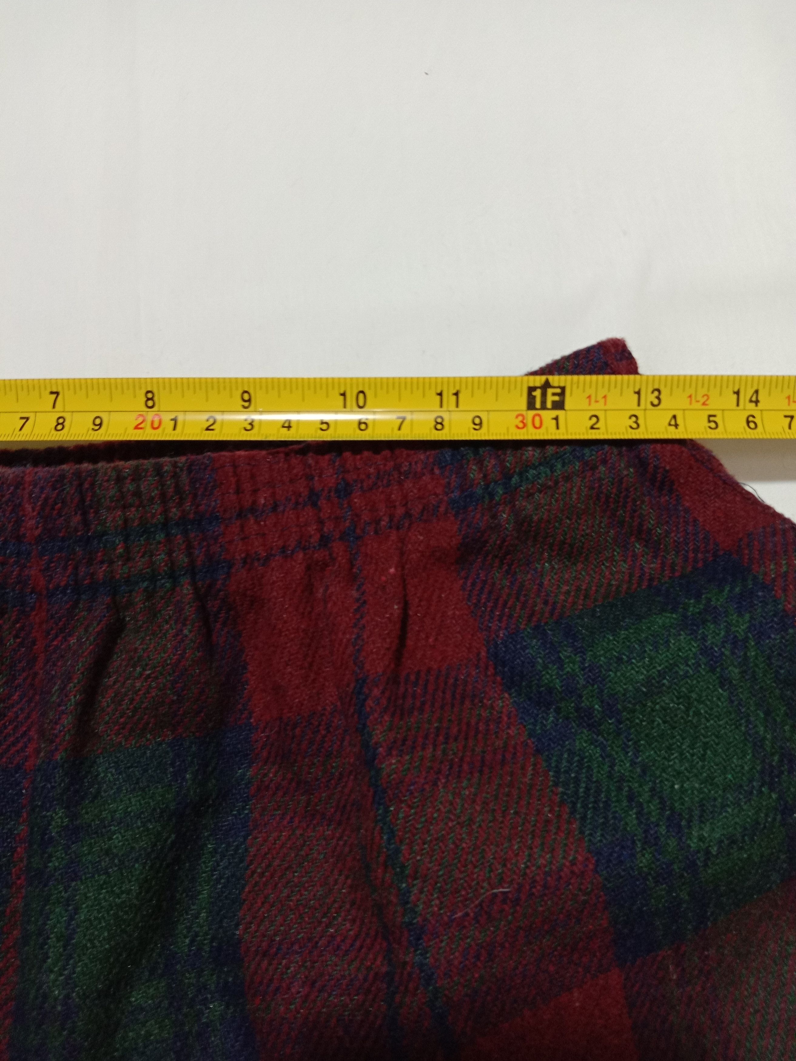 Haband × Vintage Haband Short Pants Check Plaid Tartan Stretchable 30-34 Size 30" / US 8 / IT 44 - 6 Thumbnail