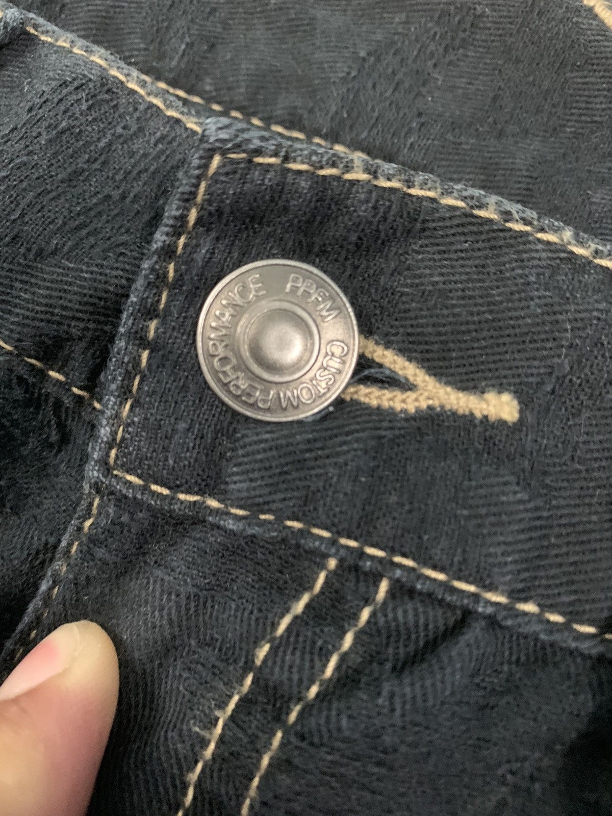 If Six Was Nine × PPFM 🇯🇵 AW04 PPFM Destroy Undercover Denim Pants Size US 31 - 8 Thumbnail