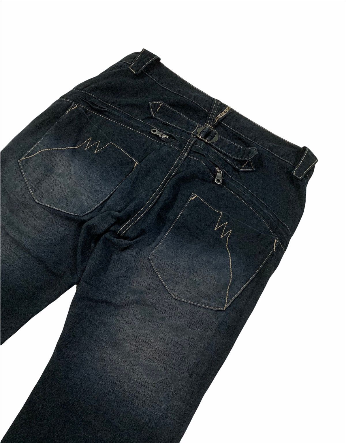 If Six Was Nine × PPFM 🇯🇵 AW04 PPFM Destroy Undercover Denim Pants Size US 31 - 5 Thumbnail