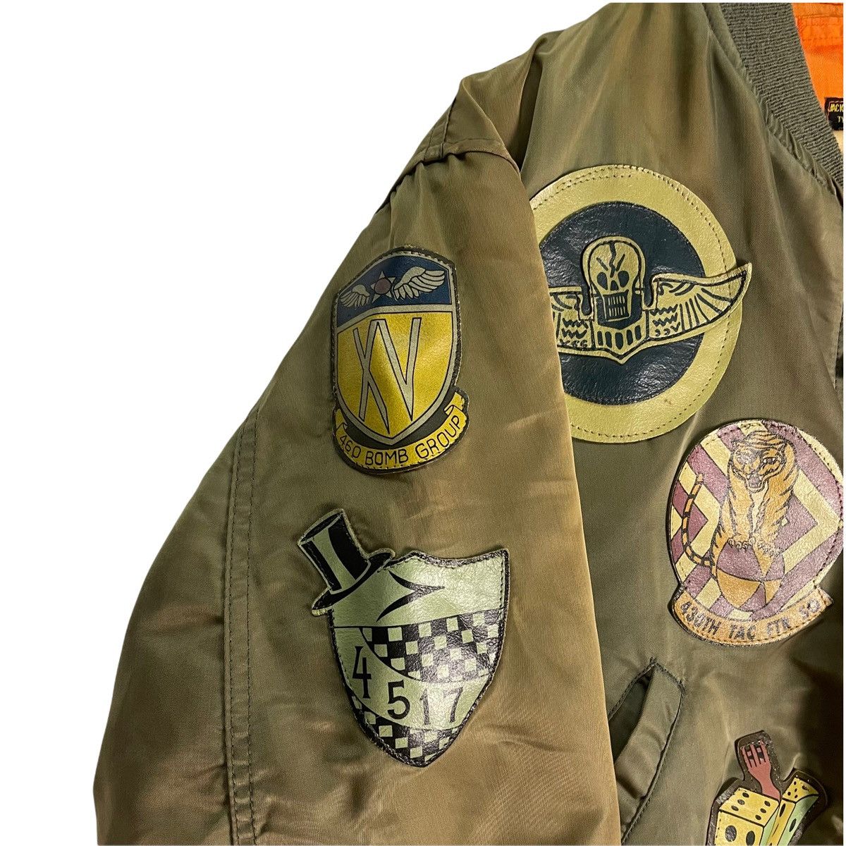 Avirex 🔥AVIREX Top Gun MA-1 Flight Flyers Jacket Patches Saipan Size US M / EU 48-50 / 2 - 6 Thumbnail