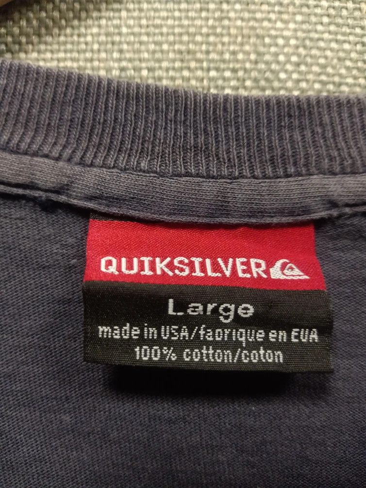 Quicksilver vintage t shirt quiksilver made in usa Size US L / EU 52-54 / 3 - 5 Thumbnail