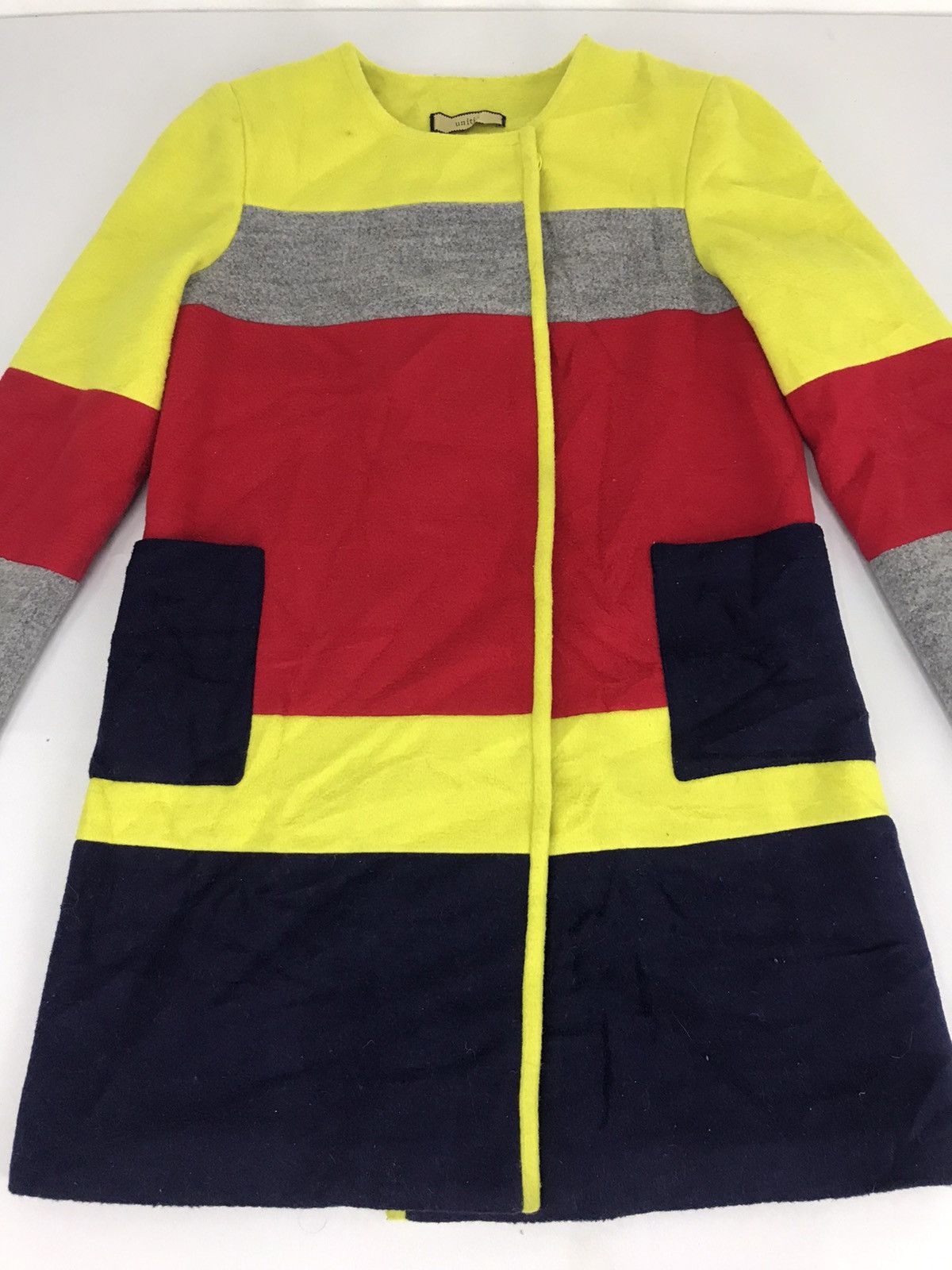 Japanese Brand Vintage Unitie Parka Knitwear Fleece Sweatshirt Long Jacket Size S / US 4 / IT 40 - 3 Thumbnail