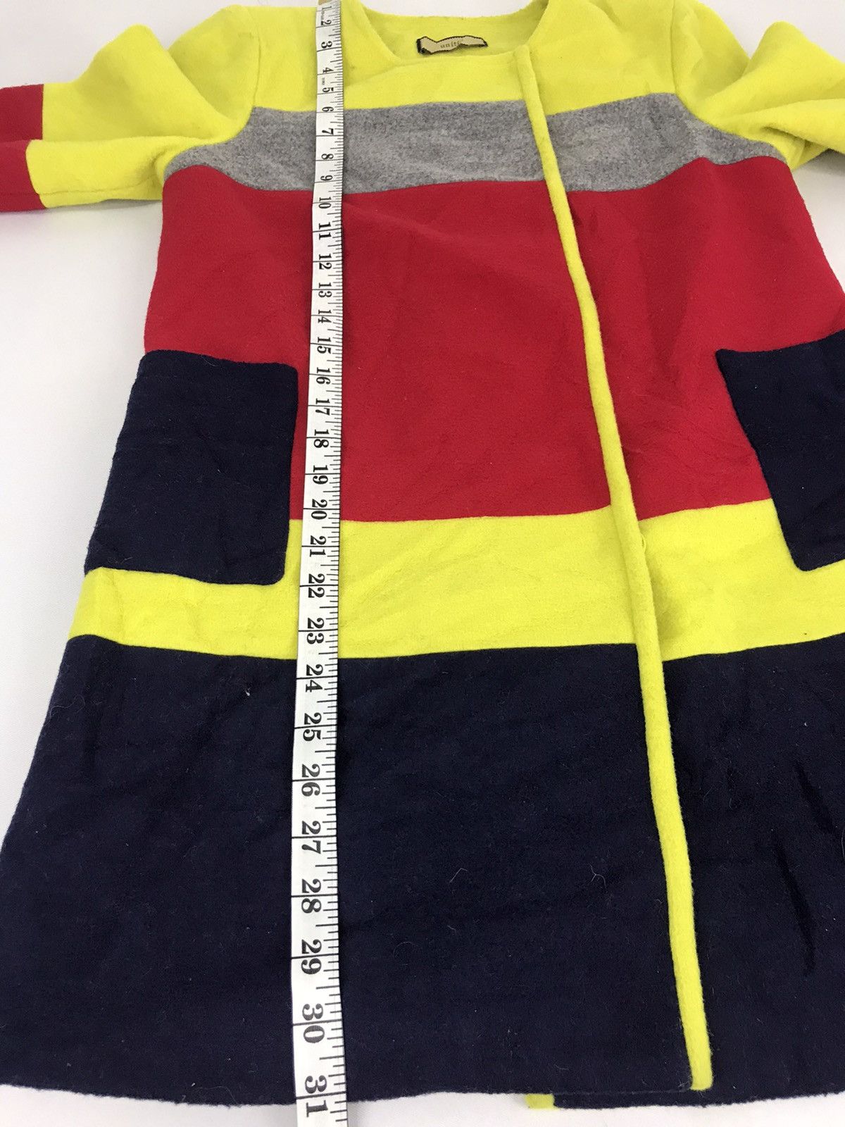 Japanese Brand Vintage Unitie Parka Knitwear Fleece Sweatshirt Long Jacket Size S / US 4 / IT 40 - 8 Thumbnail