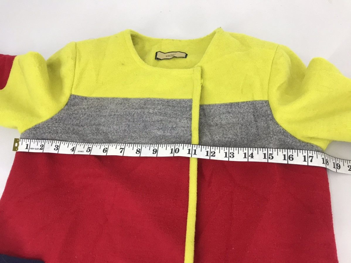 Japanese Brand Vintage Unitie Parka Knitwear Fleece Sweatshirt Long Jacket Size S / US 4 / IT 40 - 7 Thumbnail
